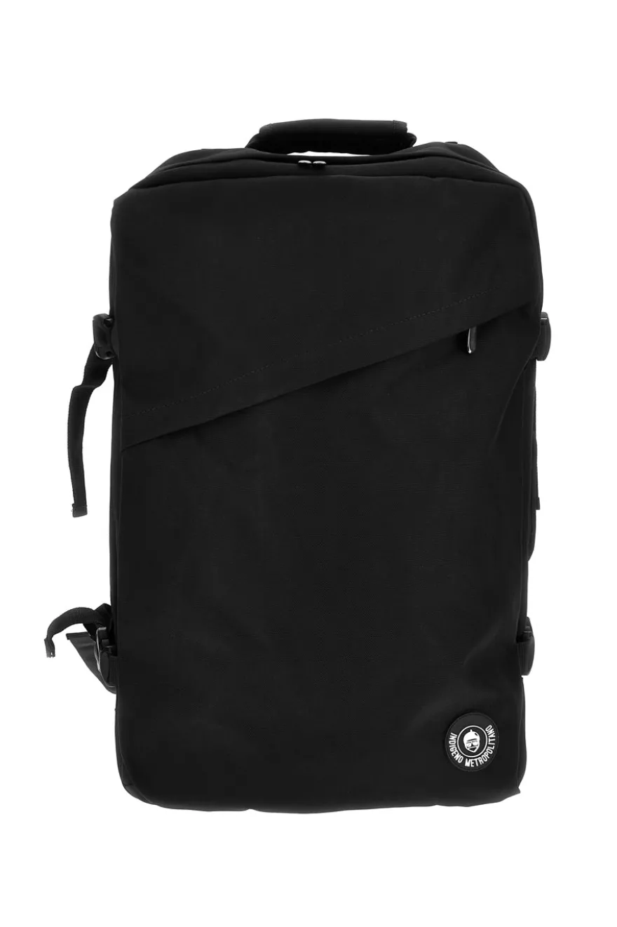 Zaino nero da viaggio con spallacci imbottiti Indigeno PITTBAC002-A