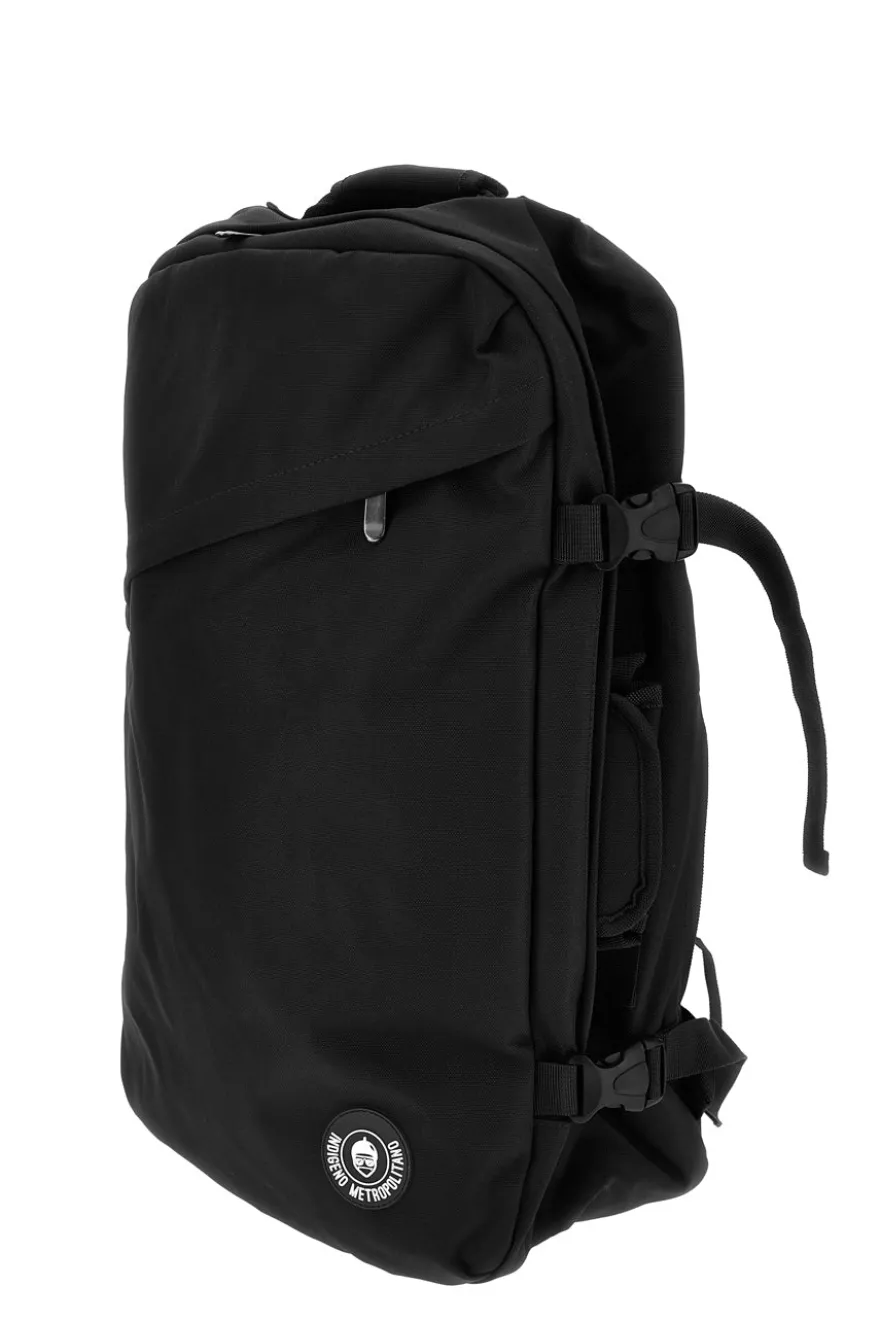 Zaino nero da viaggio con spallacci imbottiti Indigeno PITTBAC002-A