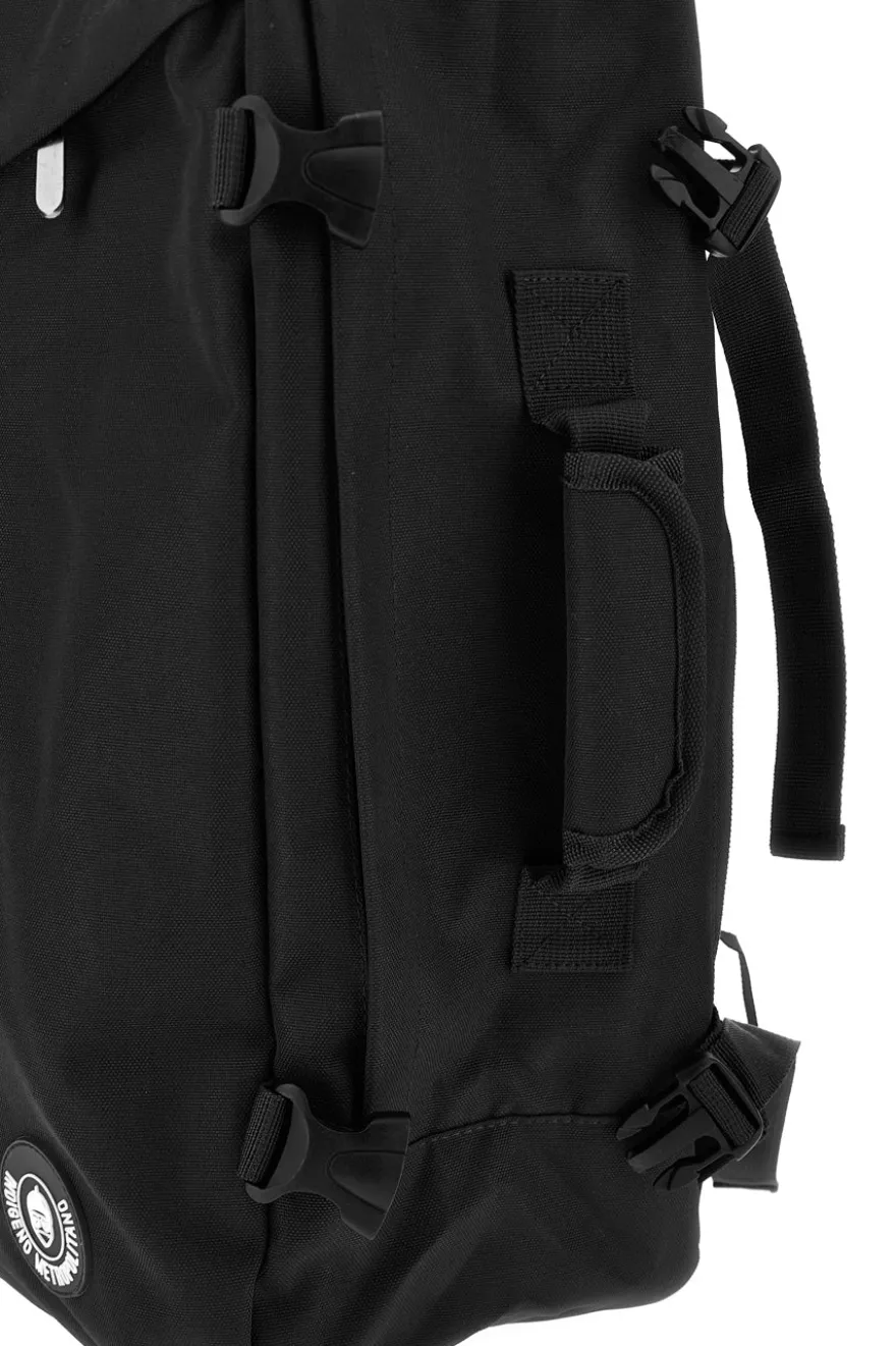 Zaino nero da viaggio con spallacci imbottiti Indigeno PITTBAC002-A