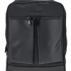 Zaino Nero in Tessuto con Tasche Frontali e Scomparto Porta PC Renato Balestra COB 61991/L/SRBU7