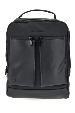 Zaino Nero in Tessuto con Tasche Frontali e Scomparto Porta PC Renato Balestra COB 61991/L/SRBU7