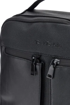 Zaino Nero in Tessuto con Tasche Frontali e Scomparto Porta PC Renato Balestra COB 61991/L/SRBU7
