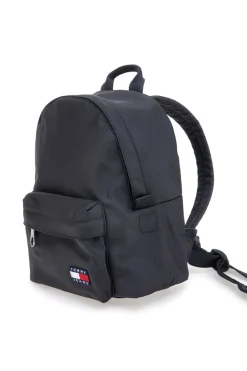 Zaino nero in tessuto con logo Tommy Daily Backpack