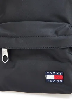 Zaino nero in tessuto con logo Tommy Daily Backpack