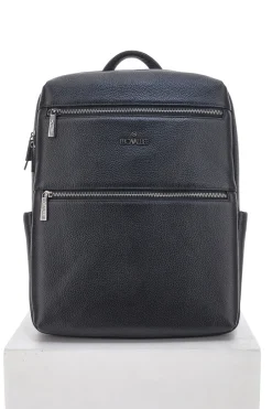 Zaino Nero Multiscomparto Con Tasca Porta Pc In Vera Pelle B. Cavalli 1150IBC1294