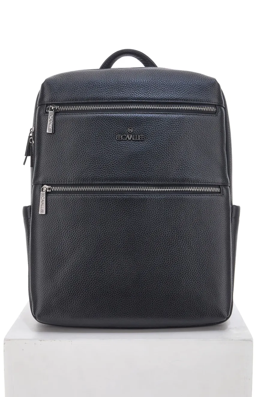 Zaino Nero Multiscomparto Con Tasca Porta Pc In Vera Pelle B. Cavalli 1150IBC1294