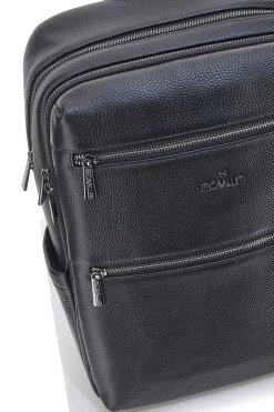 Zaino Nero Multiscomparto Con Tasca Porta Pc In Vera Pelle B. Cavalli 1150IBC1294