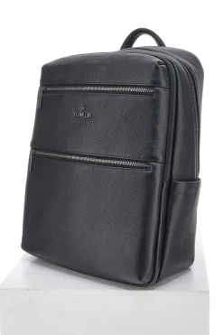 Zaino Nero Multiscomparto Con Tasca Porta Pc In Vera Pelle B. Cavalli 1150IBC1294