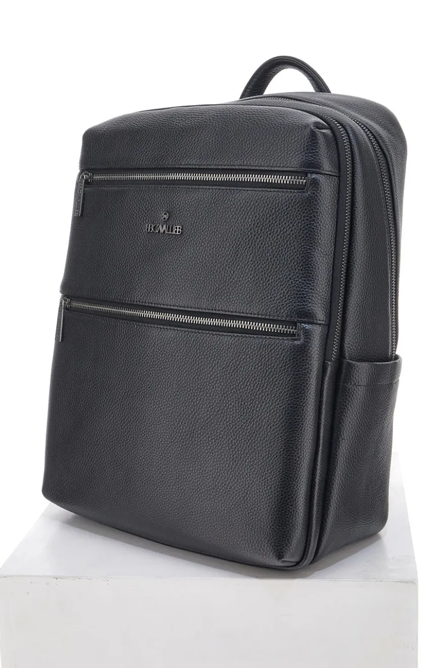 Zaino Nero Multiscomparto Con Tasca Porta Pc In Vera Pelle B. Cavalli 1150IBC1294