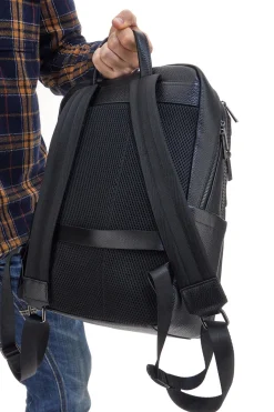 Zaino Nero Multiscomparto Con Tasca Porta Pc In Vera Pelle B. Cavalli 1150IBC1294