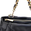 Zaino nero trapuntato con catena Laura Biagiotti LB25W-261-3