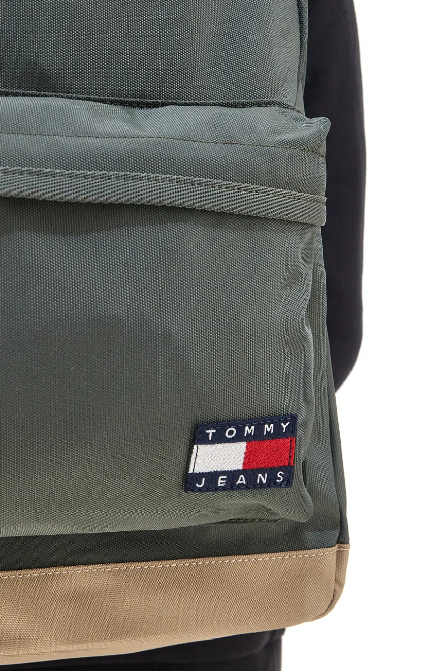 Zaino Verde con Tasca Frontale e Rete Interna TOMMY DAILY DOME