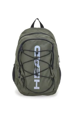 Zaino verde militare con tasche multiple e rete frontale Head HBK048