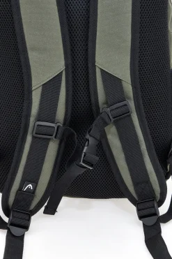 Zaino verde militare con tasche multiple e rete frontale Head HBK048