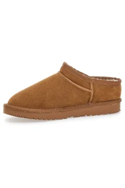 Zoccoli Cammello con Pelo in Vera Pelle MON DIEU WD5530T
