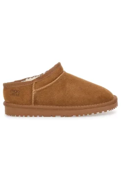Zoccoli Cammello con Pelo in Vera Pelle MON DIEU WD5530T