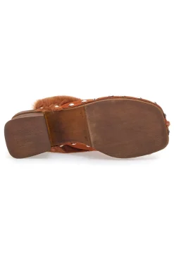 Zoccoli Clogs in EcoFur Pittarello Must Have 15301 Cognac