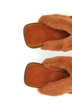Zoccoli Clogs in EcoFur Pittarello Must Have 15301 Cognac