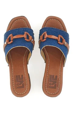 Zoccoli Jeans Con Tacco 9 cm Pittarello Love 15495JP