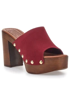Zoccoli Mules Vinaccia con borchie PITTARELLO LOVE 35011/SC