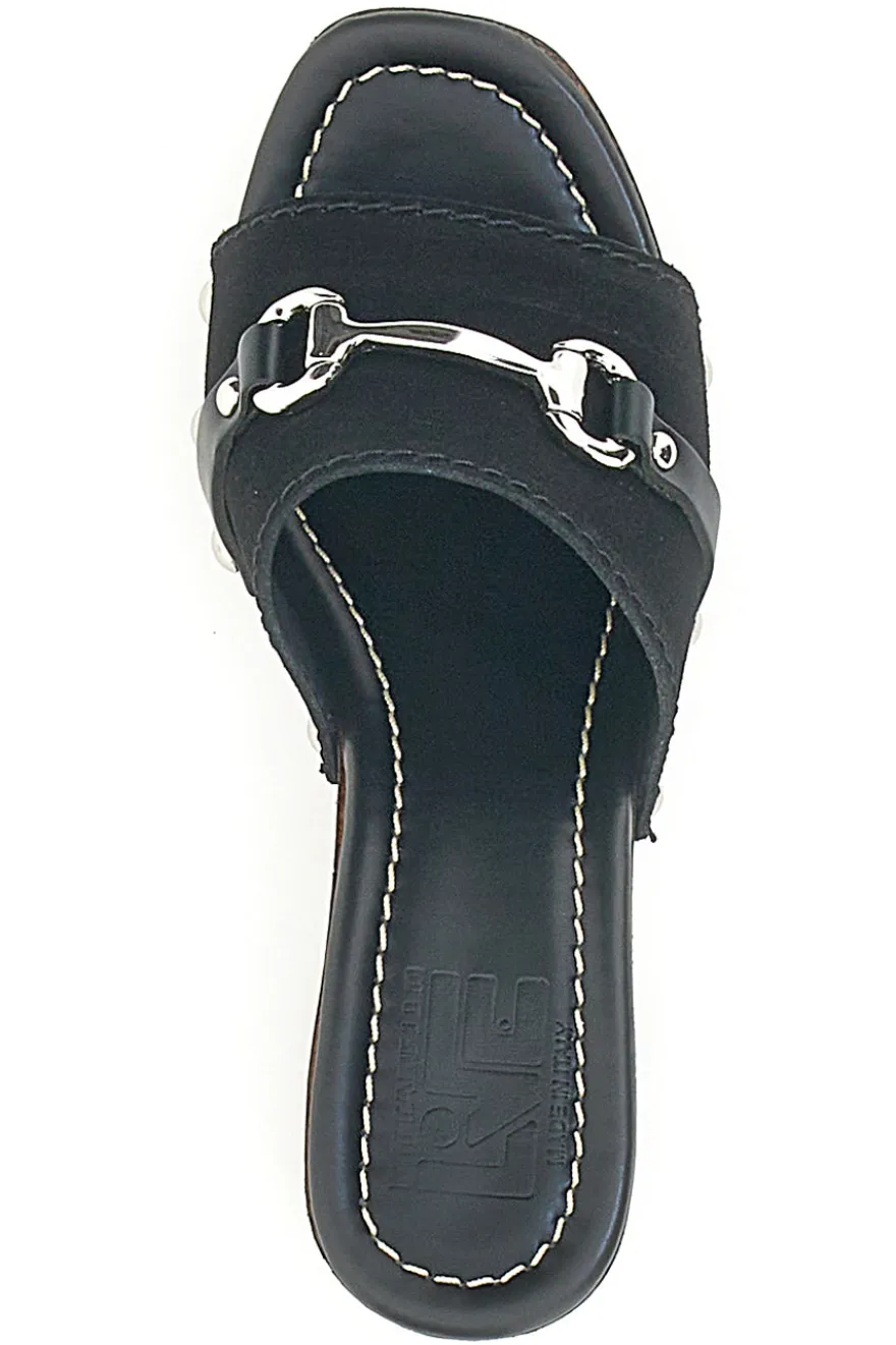 Zoccoli Neri Con Tacco 9 cm Pittarello Love 15495