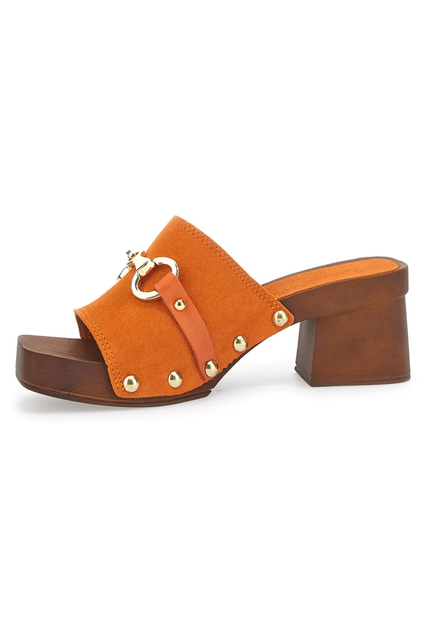 Zoccoli Riflessi Moda 15299 Arancione
