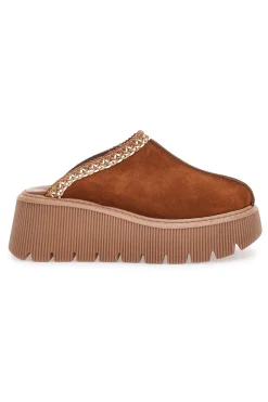 Zoccoli Sabot Invernali Marrone con Platform PITTARELLO 5796