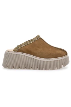 Zoccoli Sabot Invernali Marrone con Platform PITTARELLO 5796