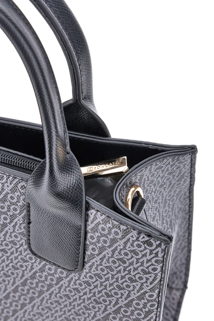Borsa a Mano Nera Con Tracolla Aggiuntiva Roncato R5244,575