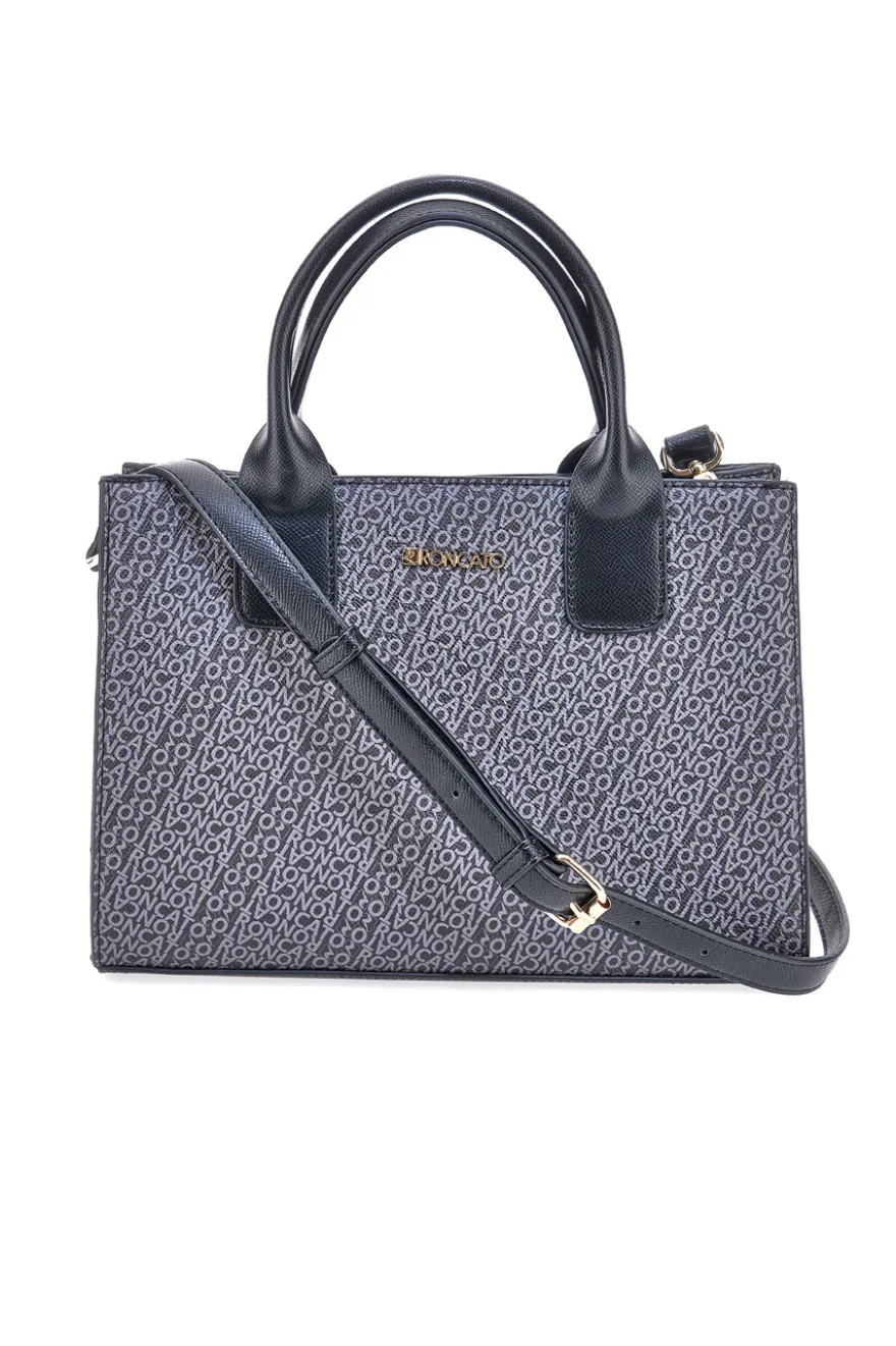 Borsa a Mano Nera Con Tracolla Aggiuntiva Roncato R5244,575