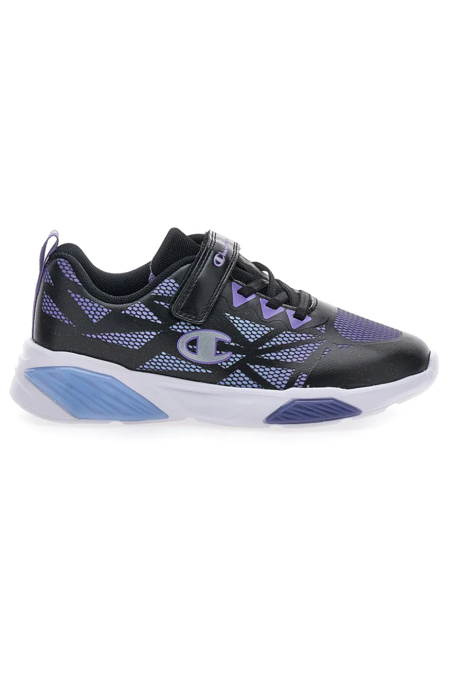 Champion Wave Tri G PS schwarz Turnschuhe mit Licht
