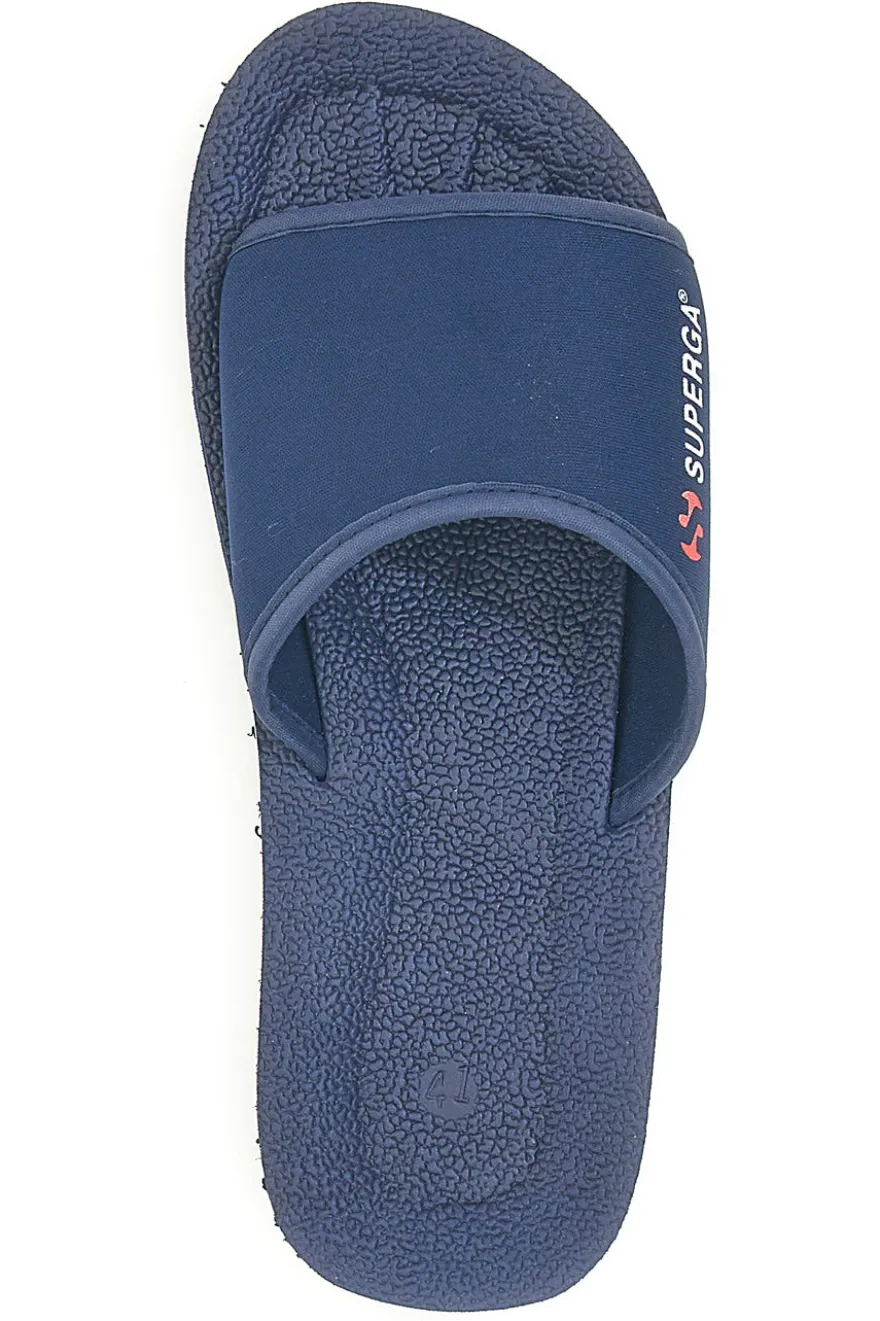 Ciabatte blu navy fascia logo SUPERGA S24E701