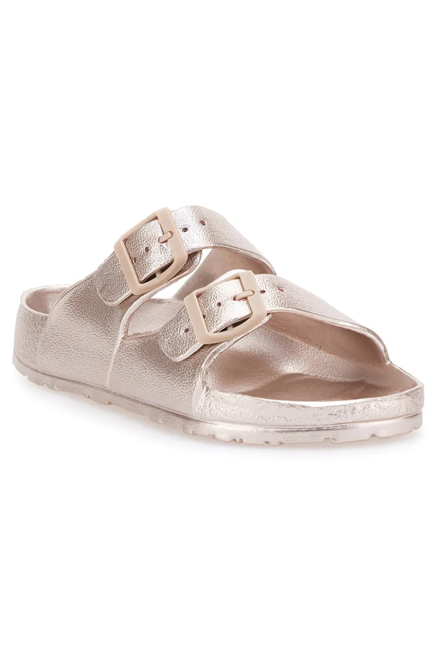 Ciabatte rosa con fibbie plantare preformato 2T2L 726