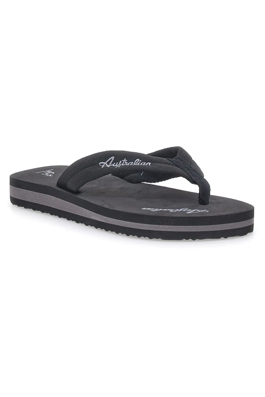 Infradito nere con logo Australian AU24M409