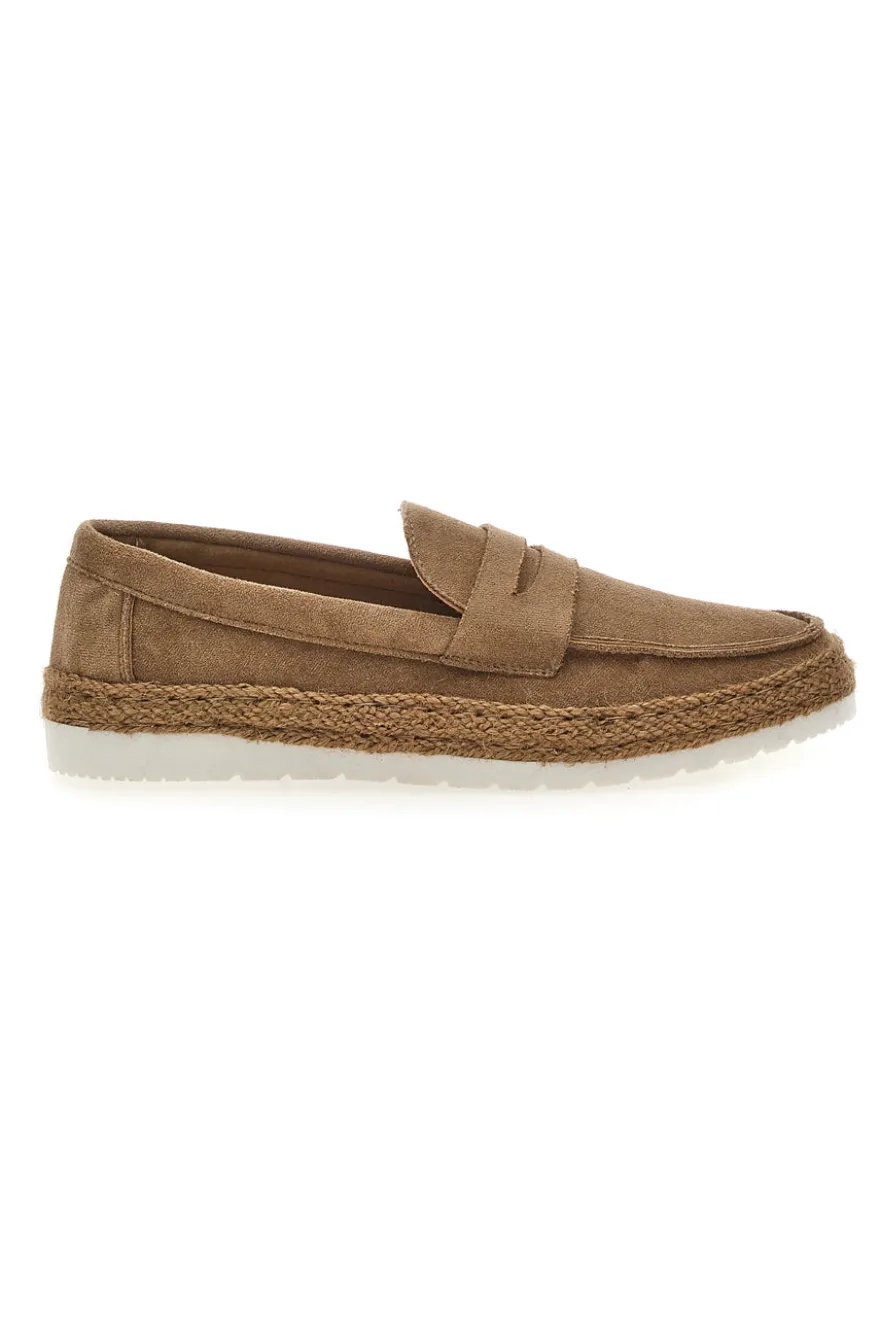 Mocassini Khaki con Dettaglio in Corda MAX DILLAN IY80013