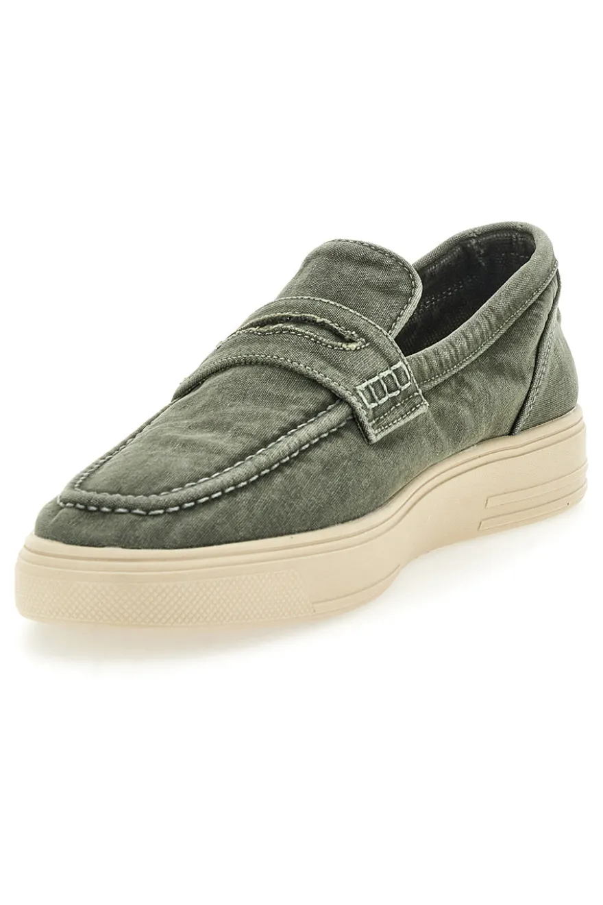 Mocassini Verdi con tomaia in tela WRANGLER 20251034