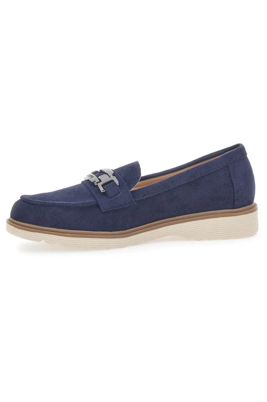 Mocassino Blu con Morsetto Le Havre Paris 526822