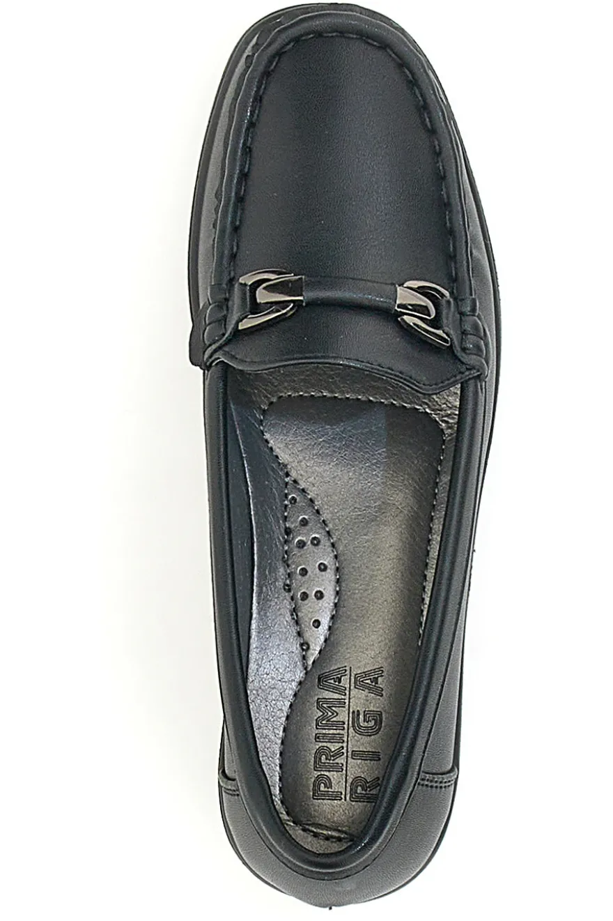 Mocassino classico Nero Prima Riga 1003