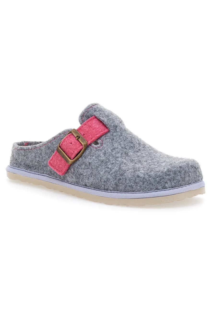 Pantofole Grigie con fibbia e sottopiede estraibile INBLU 38 cs
