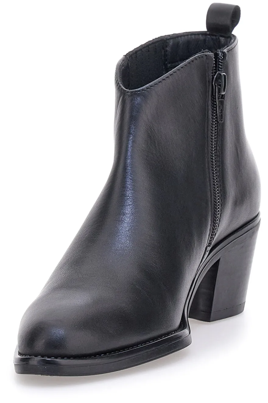 Pittarello Class 865010 schwarze Stiefeletten mit mittelhohem Absatz