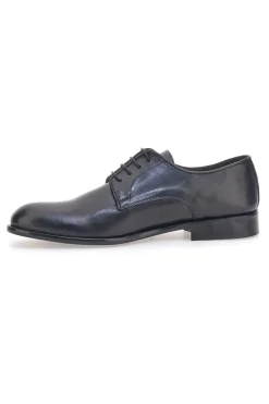 Pittarello Plus 734 Schnürschuhe aus schwarzem Echtleder