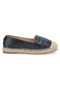 Plocadi 17661 Schwarze gesteppte Espadrilles