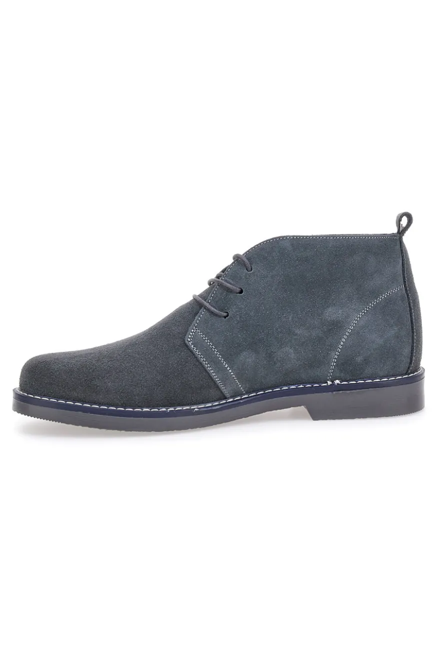 Polacchini grigi in vera pelle stile casual Pittarello 2812