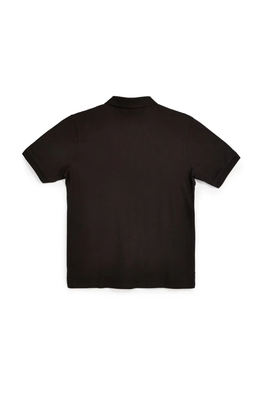 Polo marrone maniche corte colletto bottoni Pittarello tierra PT-M-T-9079