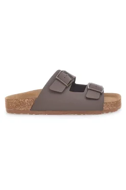 Sabot marroni con doppia fibbia e sottopiede anatomico Bio Up 201