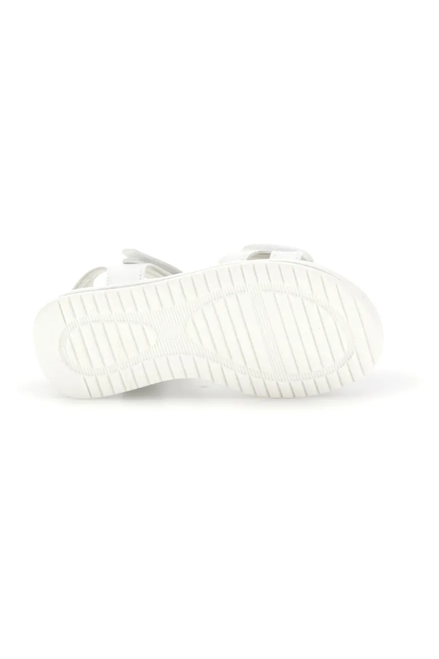 Sandali Bianchi con Applicazione Cuore Grazie girl 218593
