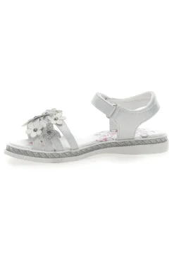 Sandali Bianchi con Fiori Grazie Girl 14339