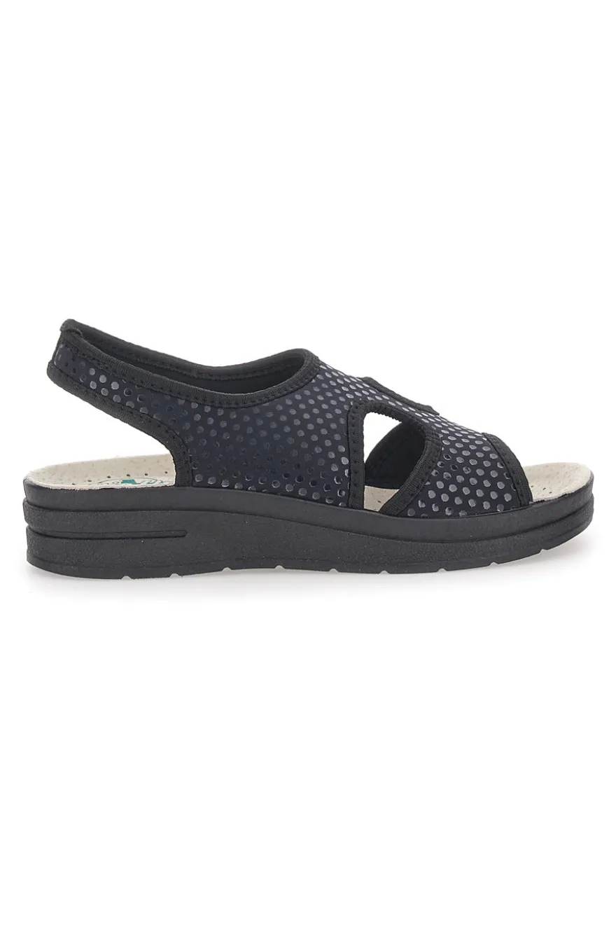 Sandali Blu con Tomaia in Vera Pelle BIO UP 721