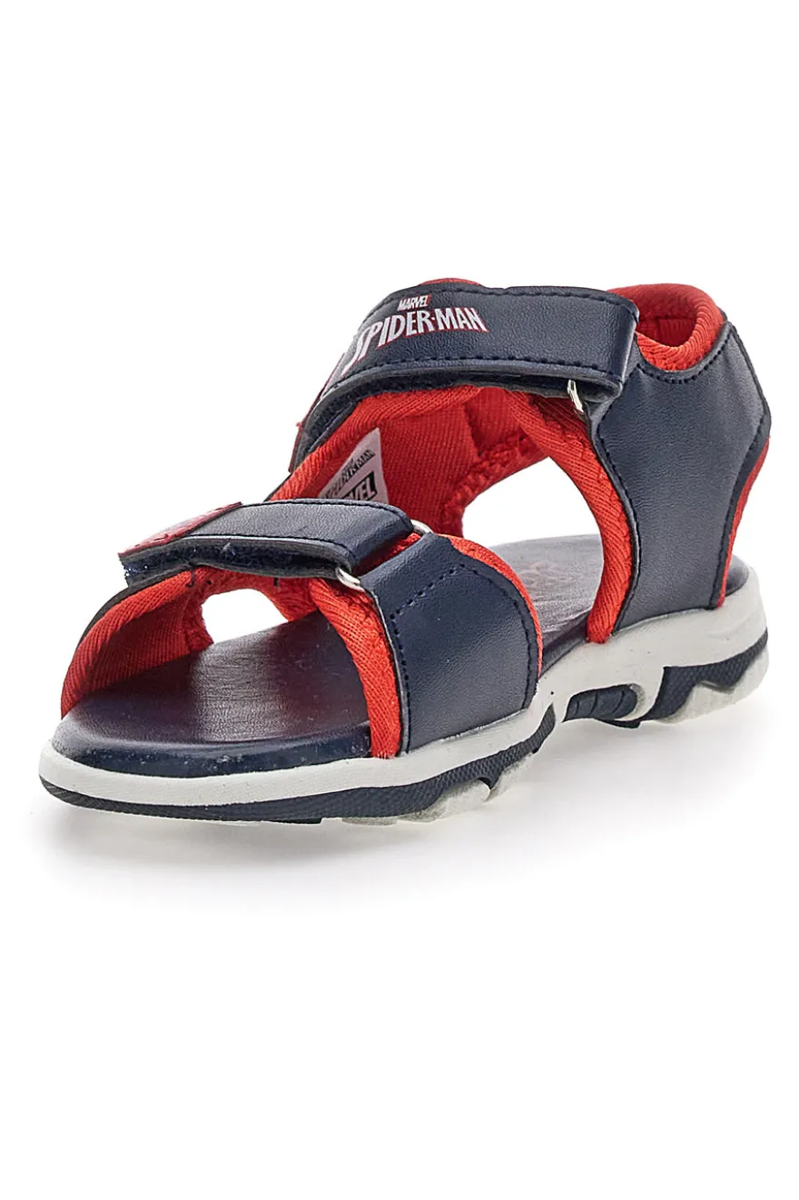 Sandali Blue e Rossi Con Strappi In Velcro Spiderman 15301