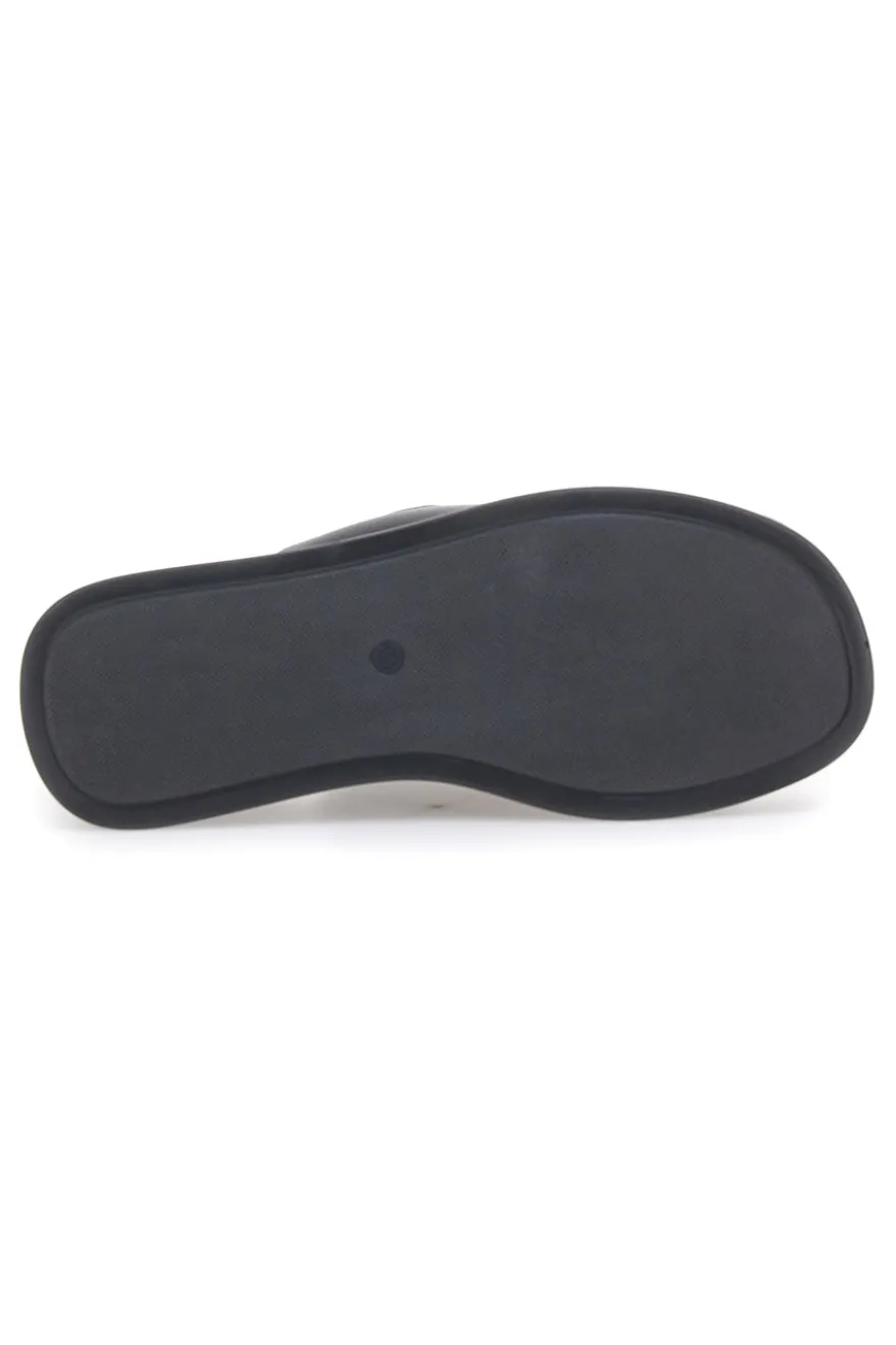 Sandali con zeppa neri con doppia fibbia oro Rock'n Doll 3T848223